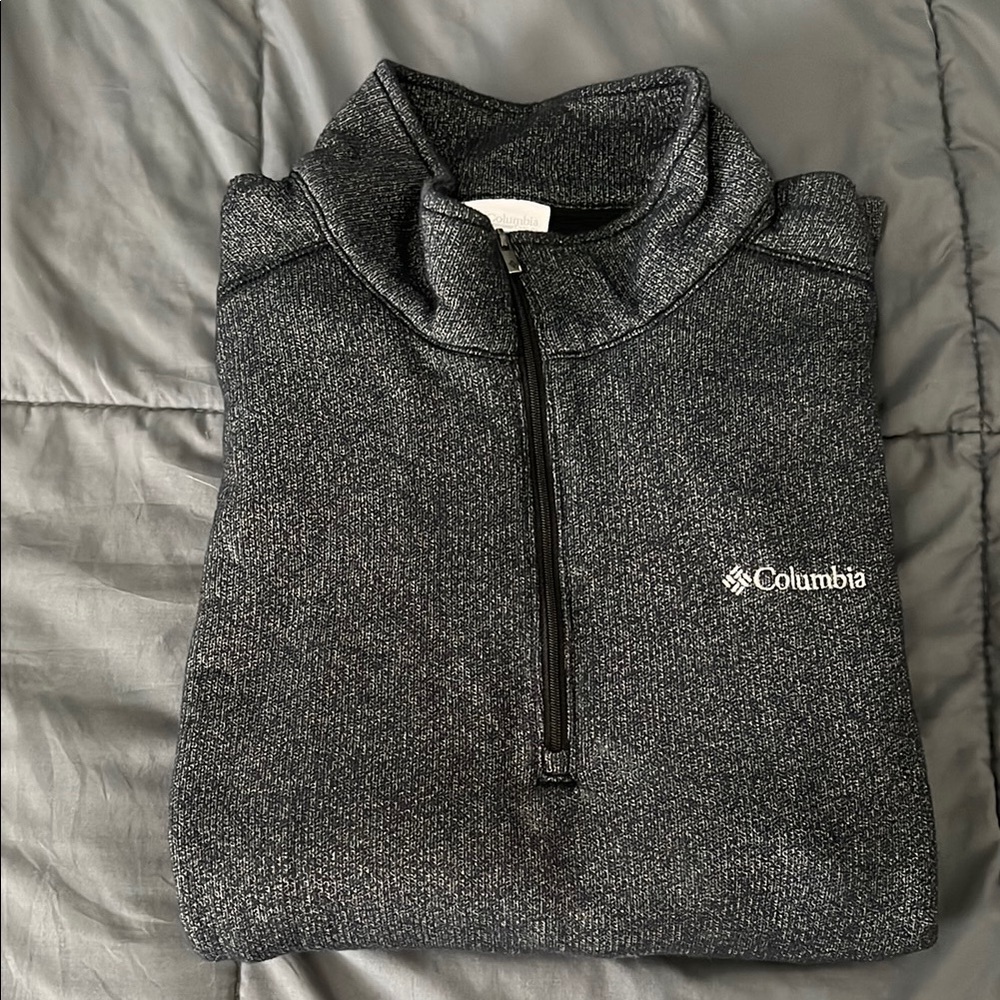 Columbia Quarter Zip Sweater Jacket Size XL